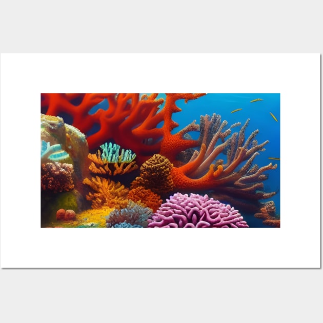 Amazing Coral Reef Wall Art by SmartPufferFish